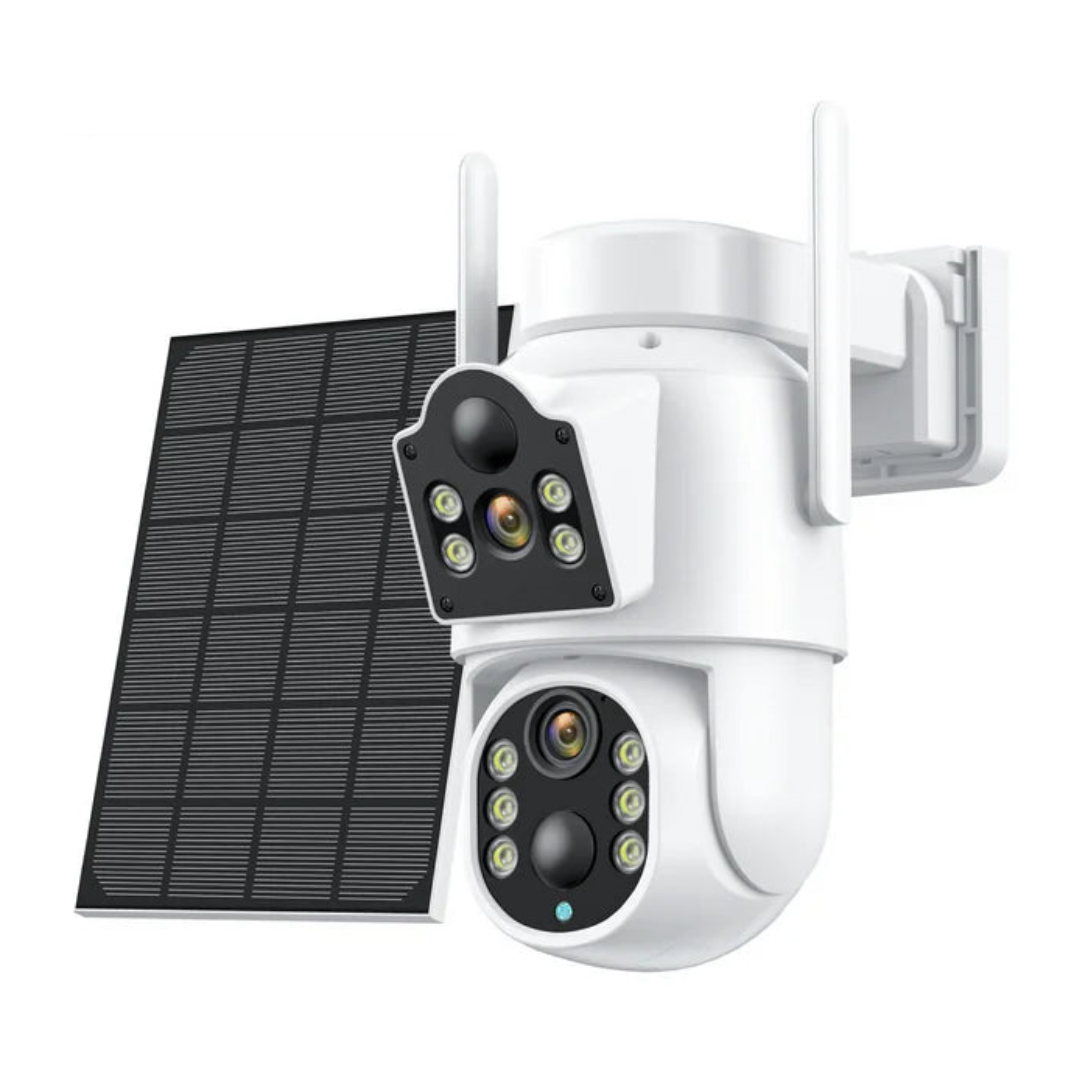 Camera IP Dubla Jortan JT-8699T, Wireless 8MP, cu Panou Solar, Viziune Nocturna Smart, IP66