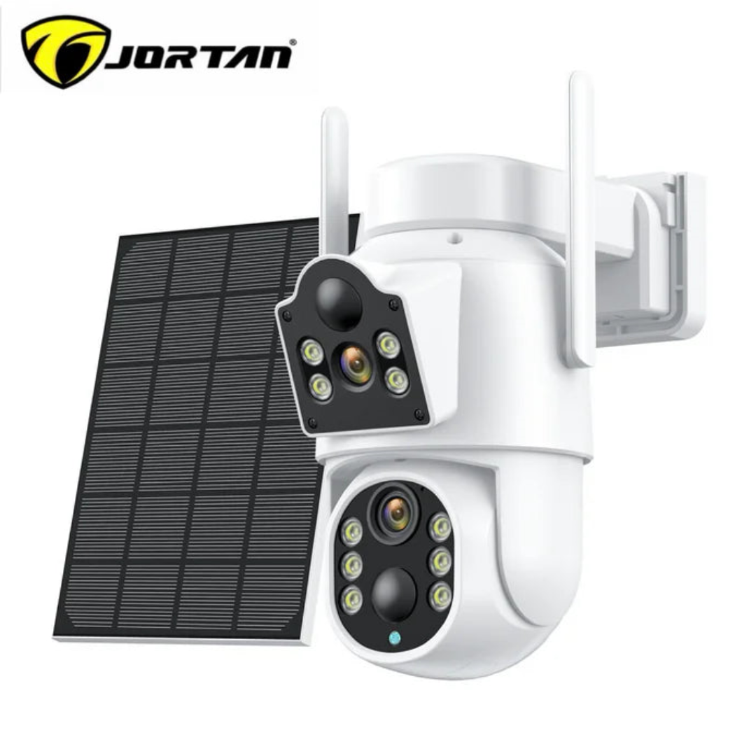 Camera Wireless 8MP Duala Jortan, cu Panou Solar, Viziune Nocturna Smart, IP66