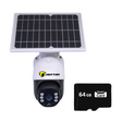 Camera Wireless 3MP, cu Panou Soalar - 1080P, Wi-Fi, Detectie Miscare, Card 64GB inclus