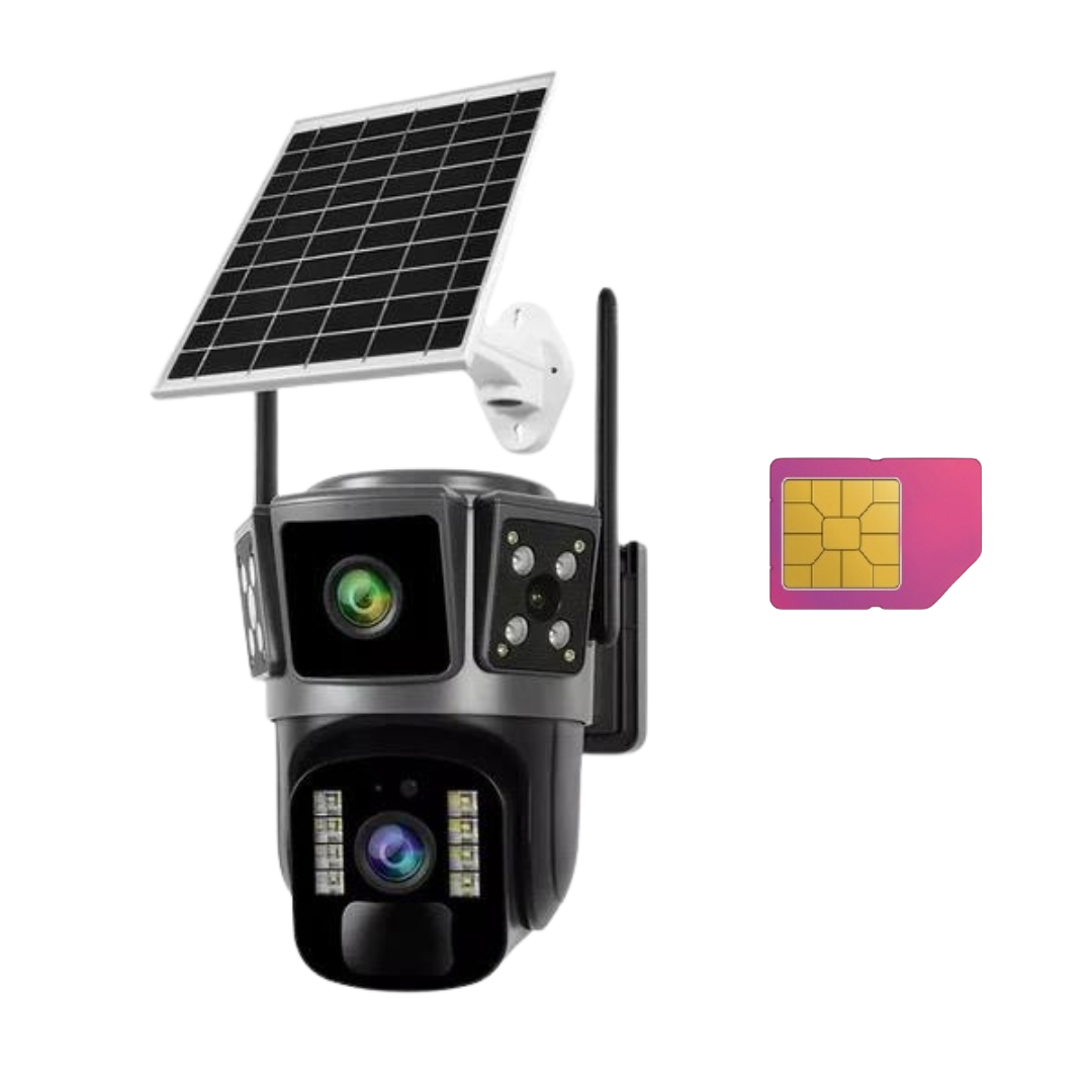 Camera Solara 4G Duala 6MP, Ultra HD, Night Vision, Audio bidirectional, O-KAM Pro
