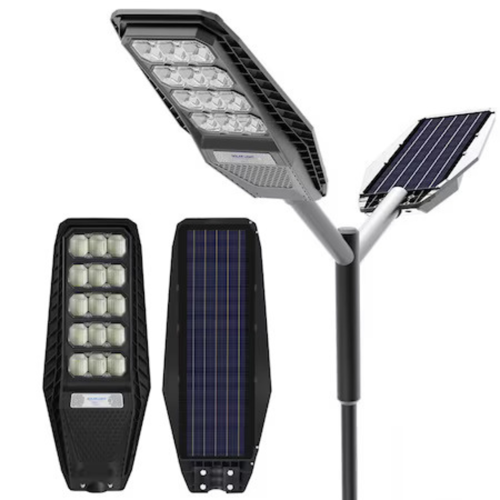 Lampa Solara Durabila, 500W cu LED-uri Ultima Generatie, Protecție IP67, Picior Metalic inclus