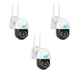 SET 3x Camere Securitate 4G/Cablu Dasgut - V380 Pro - 3.0MP, Viziune Nocturna Inteligenta