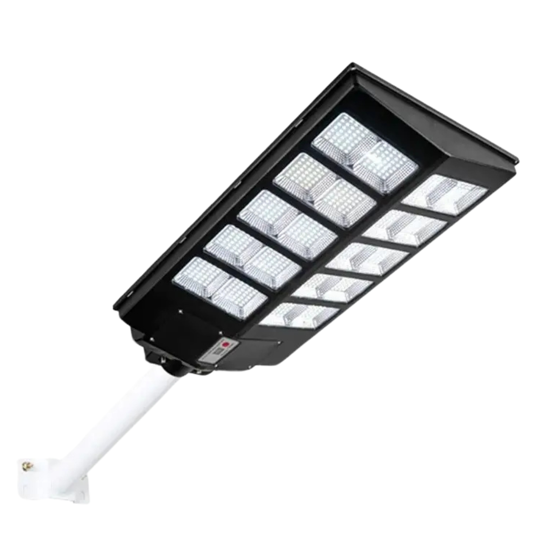 Lampa Solara Dubla Jortan LED, 1600W, Telecomanda + Picior Metalic incluse