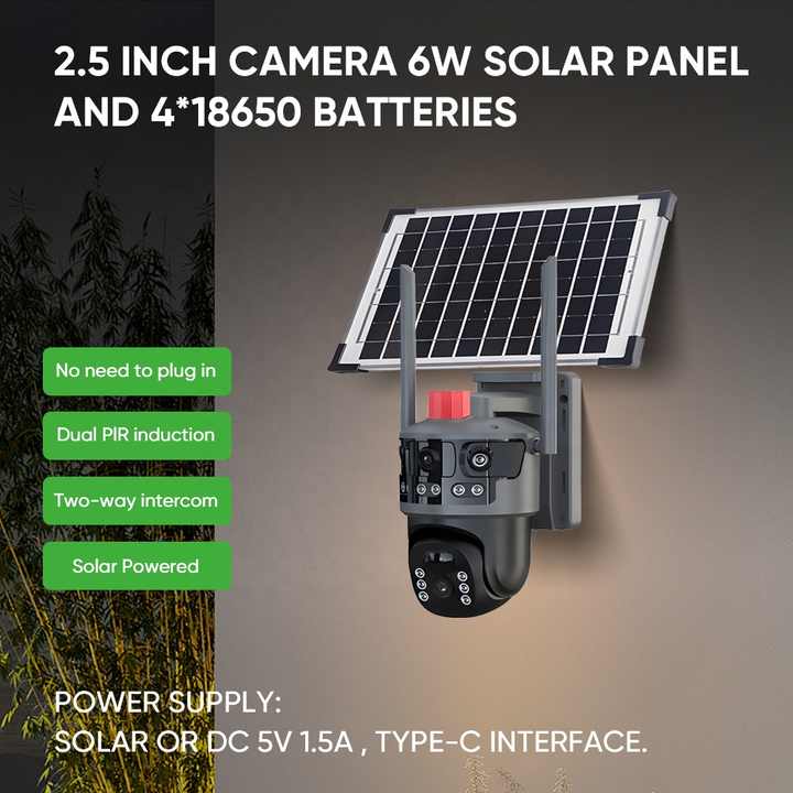 Set 2 Camere de Supraveghere Solare 4G cu 3 Lentile, 9MP, Viziune Nocturna Starlight si Detectare Umana AI, IP66