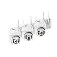 Set 3 Camere Wireless, 2MP Full HD - Rotire Completa si Viziune Nocturna Color