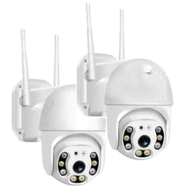 Set 2 Camere Smart Wireless, 2MP FULLHD, 360° Pan-Tilt + 2 Carduri 32GB