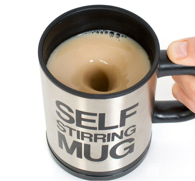 Cana cu amestecare automata, Self-Stirring Mug