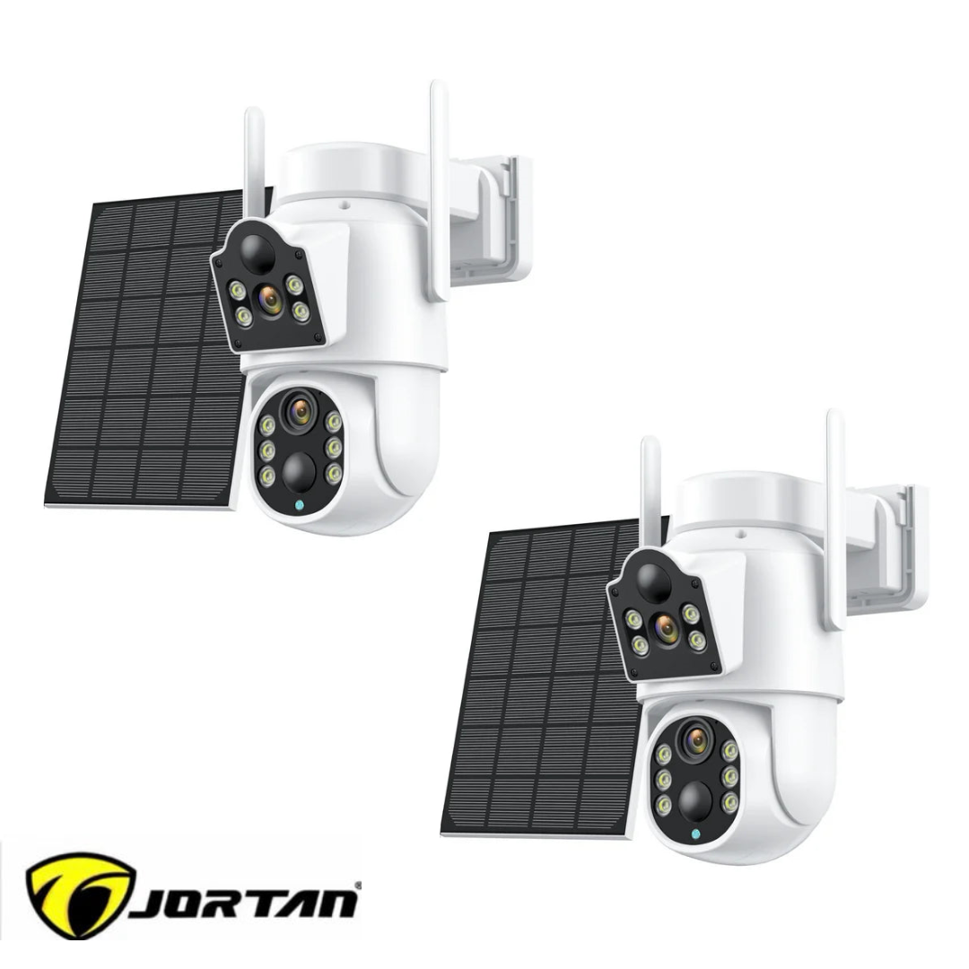 Set 2 Camere Duale IP - Jortan Wireless JT-8699T, 8MP, Exterior, FullHD, IP66