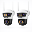 SET 2X Camere de Supraveghere Jortan Tri-Lens, 9MP, WiFi/LAN, Night Vision, Aplicatie Yoosee, IP66