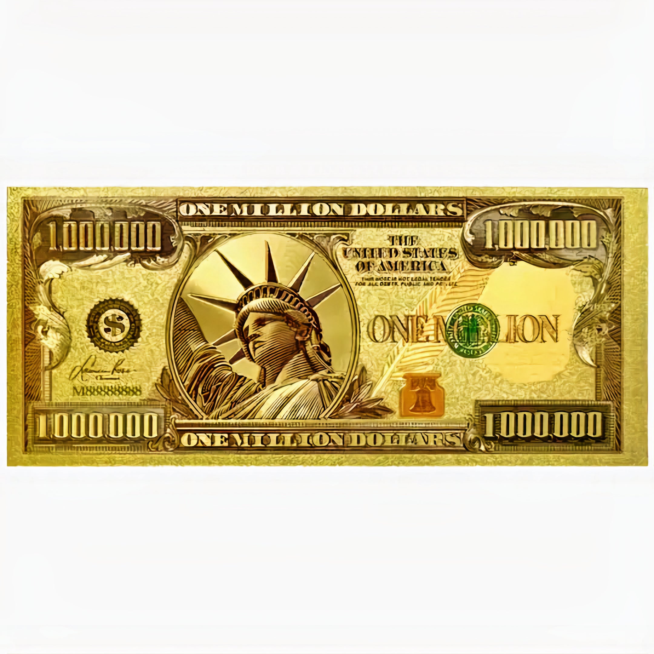 Set 3x Bancnote de 1.000.000 de Dolari pentru Spor si Noroc, Talismanul Banilor, din Polimer de calitate, 15cm