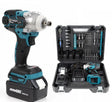 Set Complet - Cheie de Impact, 2 Acumulatori 48V, 550Nm si 43 Accesorii