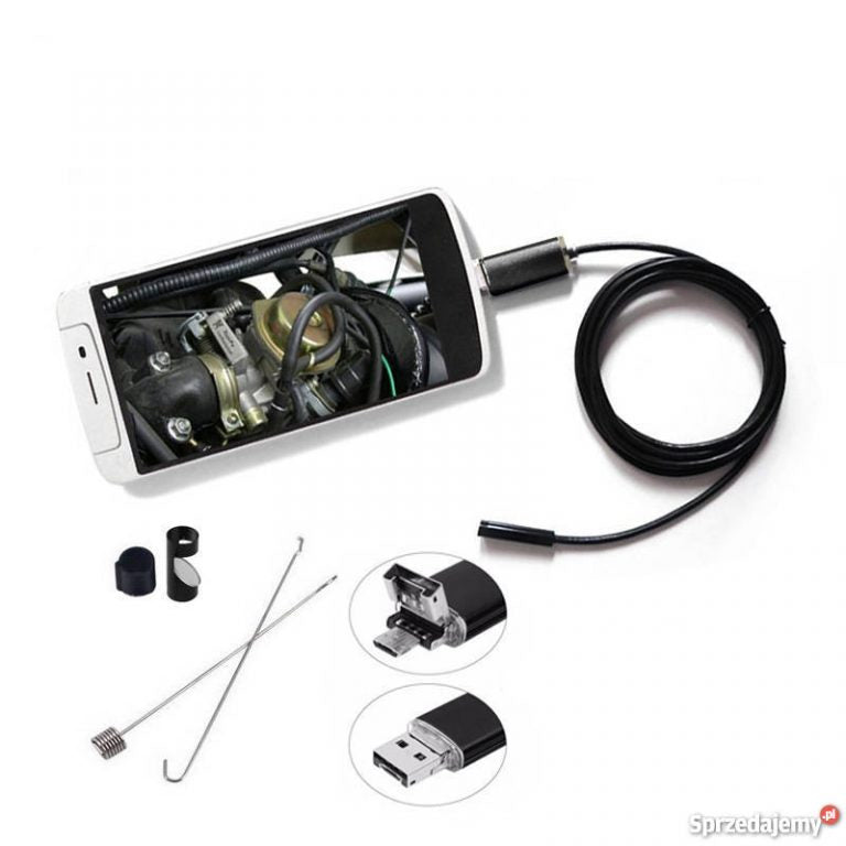 Camera endoscop 2 in 1 pentru Android si Windows, waterproof