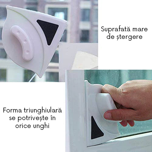 Spalator de geamuri Magnetic pentru Curatare la Interior/Exterior