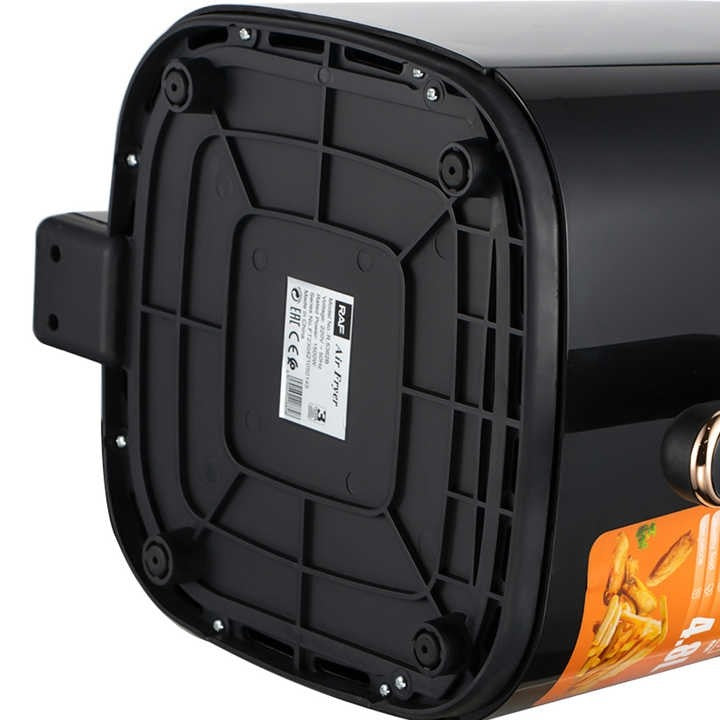 Friteuza Electrica RAF 3L 1500W, Fara Ulei, Antiaderenta, Tehnologie de Circulatie Aer 360°