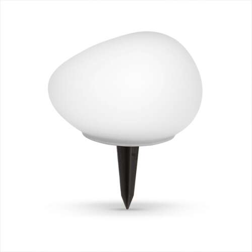 SET 3x Lumini Solare - tip Pietre Decorative LED Alb, Plastic PP Rezistent, Instalare Usoara