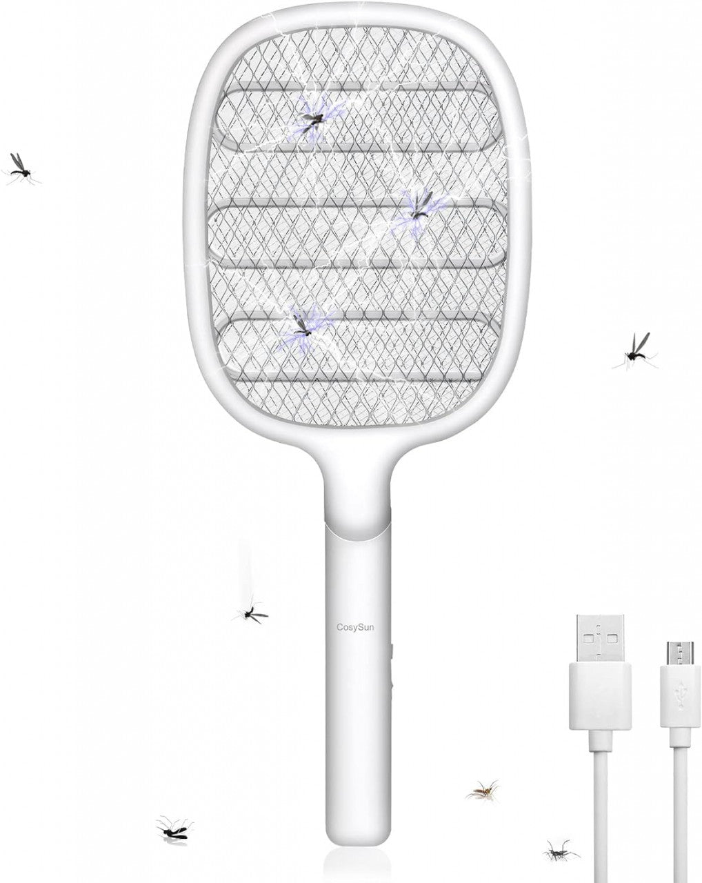 Paleta Electrica Anti-insecte, incarcare USB, Baterie 1200mAh