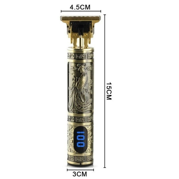 Trimmer Profesional RAF R.431 – Lame din Otel Inoxidabil, Motor Puternic, Baterie 1200 mAh