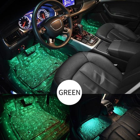 Kit Lumini Ambientale Star-Light, pentru Auto cu LED RGB si Telecomanda