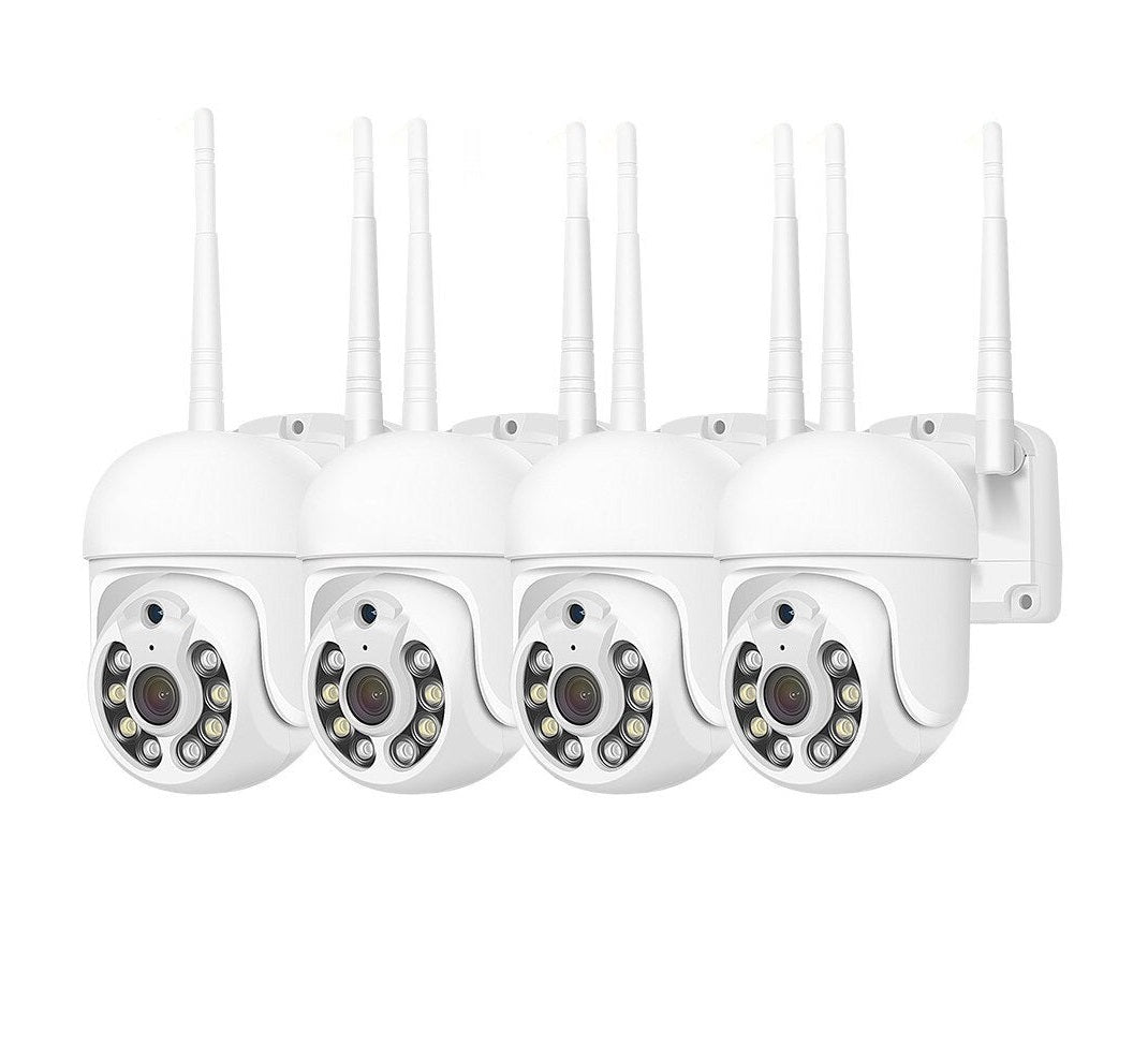 Set 4 Camere Jortan, Wireless, 360° Funcție Voce, WiFi 2MP FULLHD