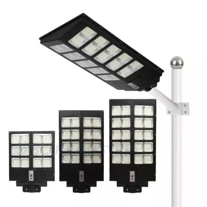 Lampa Solara Dubla Jortan LED, 1600W, Telecomanda + Picior Metalic incluse
