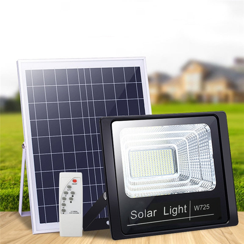 Proiector Solar Jortan 300W, Lampa Incarcare Solara + Panou Solar