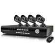 Sistem de Securitate Video, CCTV AHD 4 Camere, HDMI, Lentile 3,6mm Unghi Larg, Aplicatie Telefon