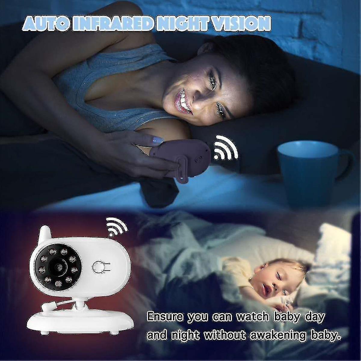 Monitor Bebe Sleep-Safe Video Wireless Ecran LCD 3.5 ″
