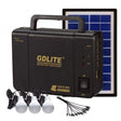 Sistem Iluminat Solar GDLite cu 3 Becuri LED, Panou Solar 6V 4Ah, Port USB, Baterie Reincarcabila
