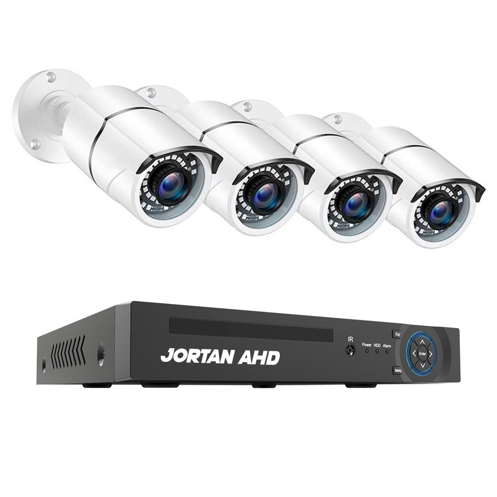 Sistem de Supraveghere Video AHD, CCTV 4 Camere, HDMI Unghi Larg, Aplicatie Telefon