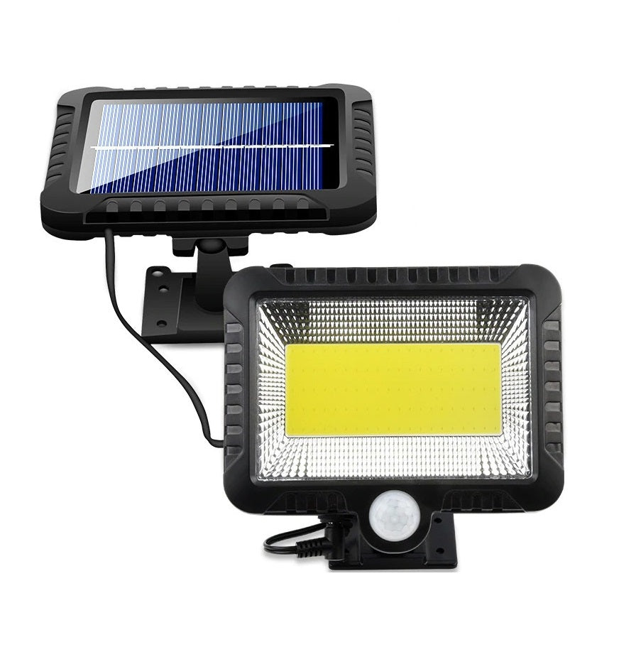 Lampa cu incarcare Solara, 100 LED-uri COB, 100W, Waterproof IP65 si Senzor de miscare