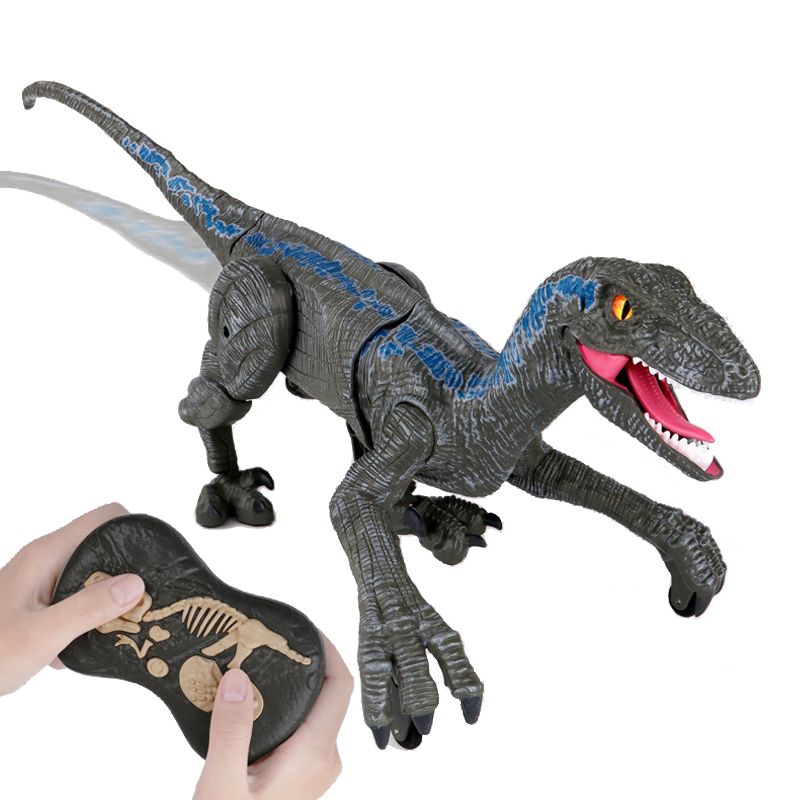 Dinozaur Velociraptor cu Telecomanda - Jucarie interactiva
