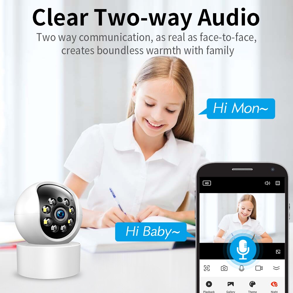 Kit 2x Monitor JORTAN Smart Baby  – Viziune HD si Alerta Miscare cu Stocare Cloud