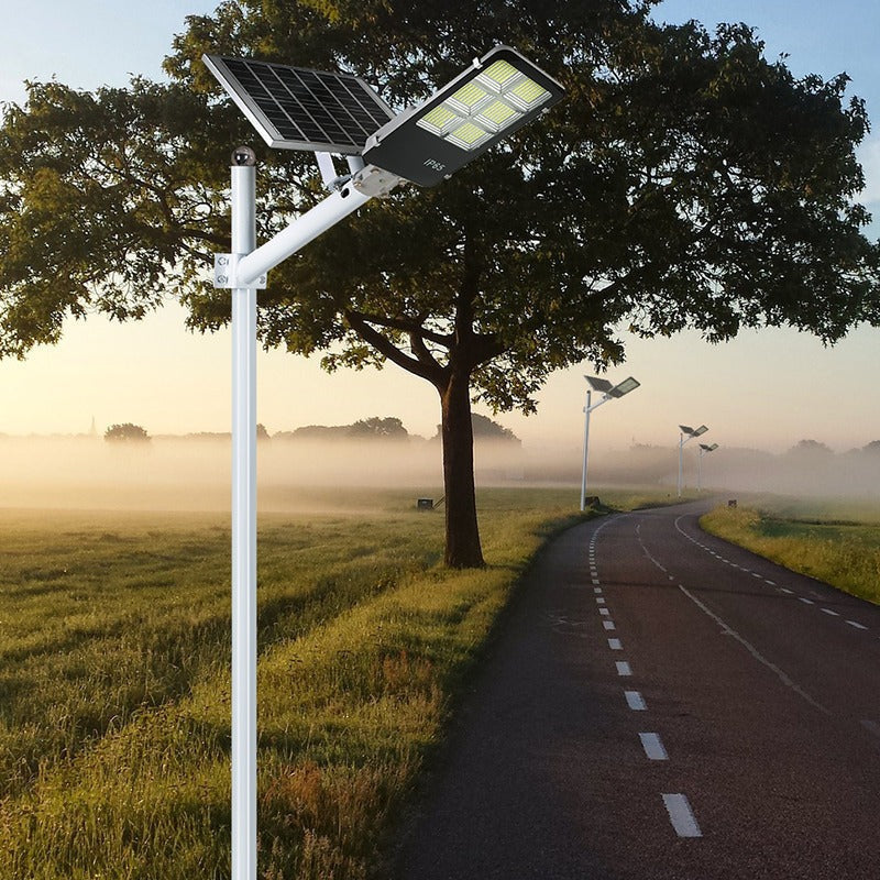 Lampa Incarcare Solara Jortan 100W, Telecomanda, Suport Metalic + Accesorii de montaj