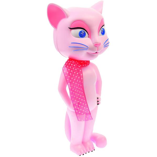 Talking Angela - Pisica vorbitoare interactiva roz pentru copii